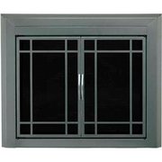 Dyna-Glo Pleasant Hearth Edinburg Fireplace Glass Door Gunmetal ED-5412 43-1/2"L x 33"H ED-5412